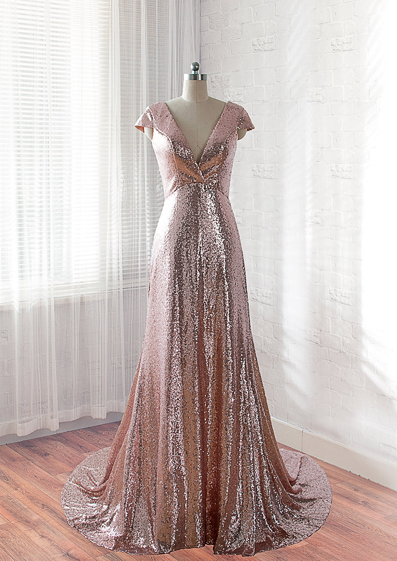 Rose Gold Evening Gown