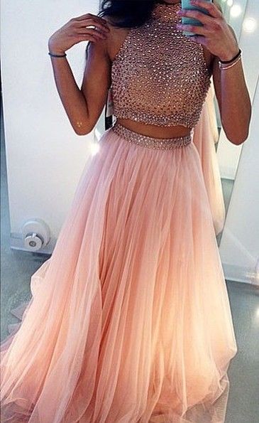 pink blush formal dress